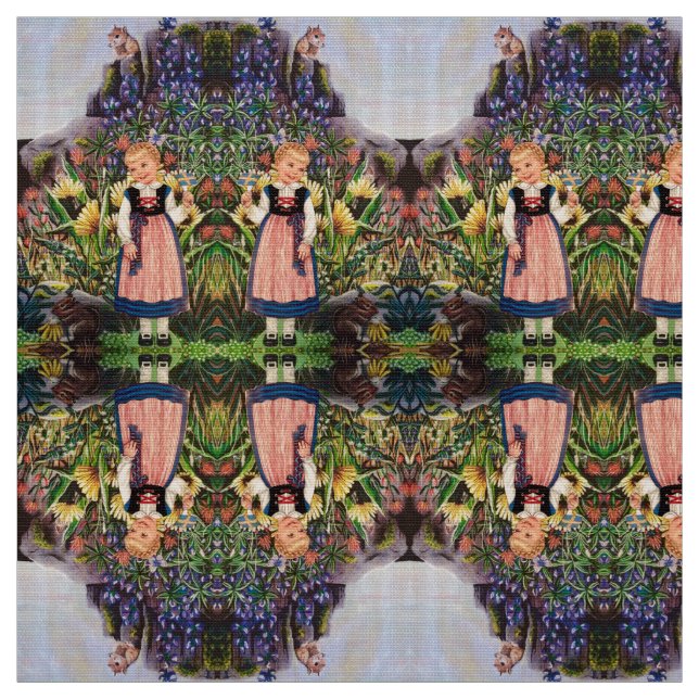 "Mme Elizabeth's" Petit tissu fillette hollandaise (Échantillon)