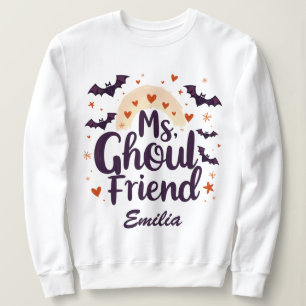 Mme Ghoulfriend Nom personnalisé Sweatshirt d'Hall