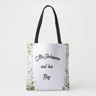 Mme Johnson et son sac – Élégant nom personnalisé