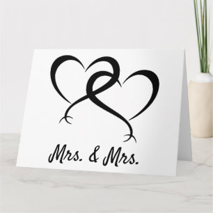 Mme & Mme Carte de fierté lesbienne