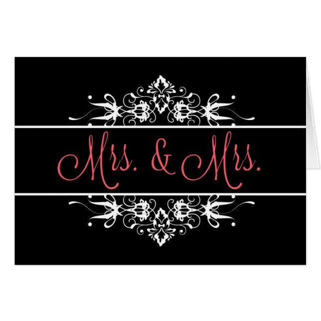 Mme & Mme Mariage ornementale (Devant horizontal)