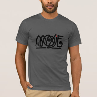 Mme Moxie Mens Grey Bella T-Shirt en toile