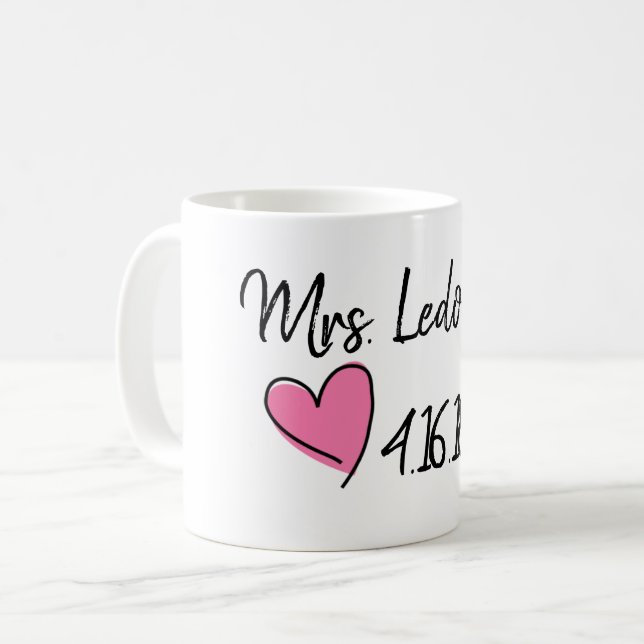 Mme tasse nuptiale de douche (Devant gauche)