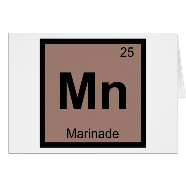 Mn - Chimie de la marinade Symbole du tableau péri (Devant horizontal)