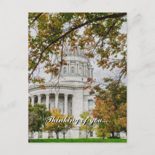 MO Capitol Automne Penser À Vous Carte Postale