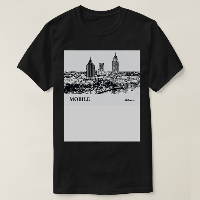 Mobile Alabama TShirt 4 (Design devant)