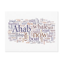 Moby Dick derniers chapitres mots carte postale