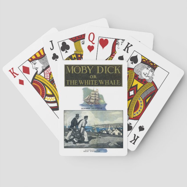 Moby Dick les grandes cartes de jeu de baleine (dos)