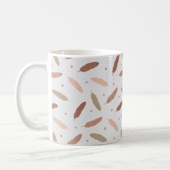 Mocha Mousse Feathers Mug (Gauche)