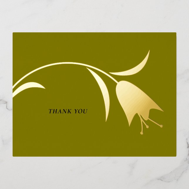 MOD FOIL TULIP MARIAGE MERCI CARTES (Recto)