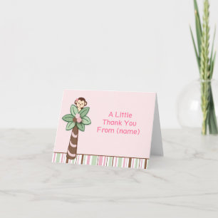 Mod Girl Singe Merci Cartes de notes