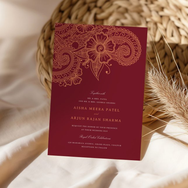 Mod Mehandi Faire-part de mariage (Créateur téléchargé)