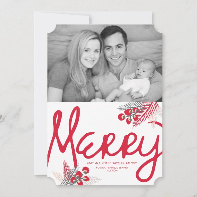 Mod Merry Berries Carte photo de vacances (Devant)