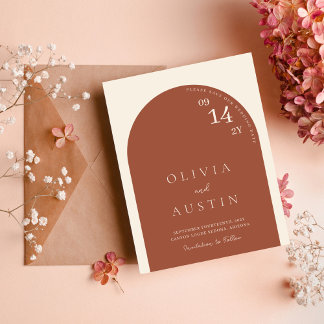 Mod Minimaliste Arc en terre cuite Photo Enregistr