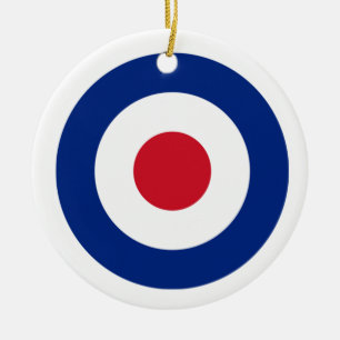MOD Ornement en céramique rouge et blanche Cadea