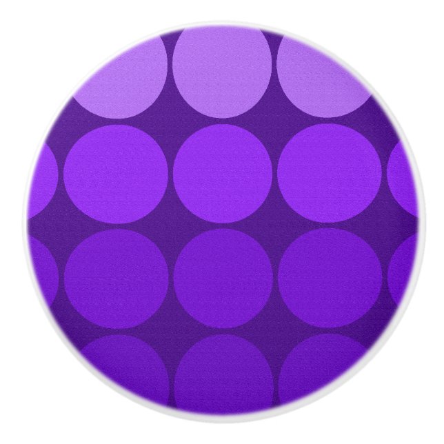 Mod Pop MCM cercles en céramique bouton violet (Devant)