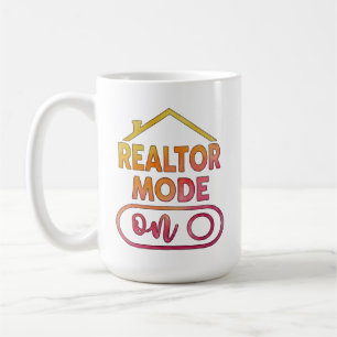 Mode Agent Immobilier Activé sur Tasse à Café Cade