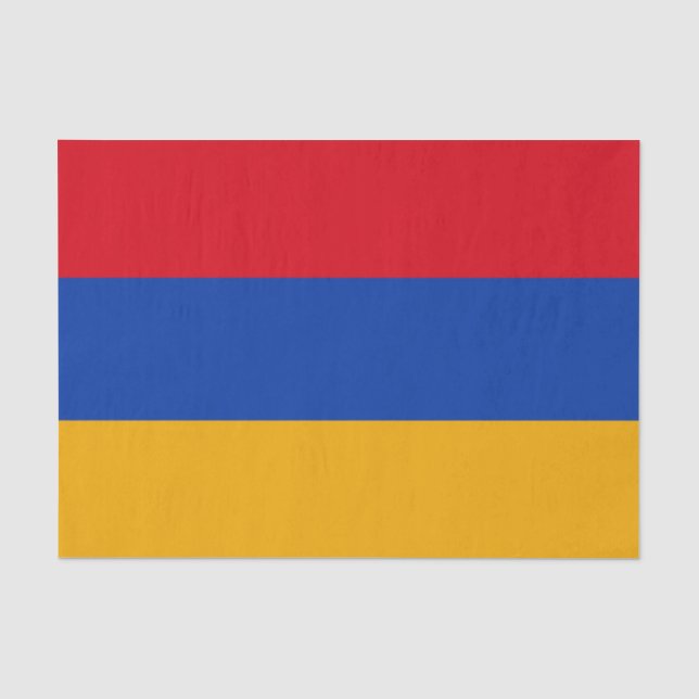 Mode arménienne, papier de soie drapeau arménien (Recto)