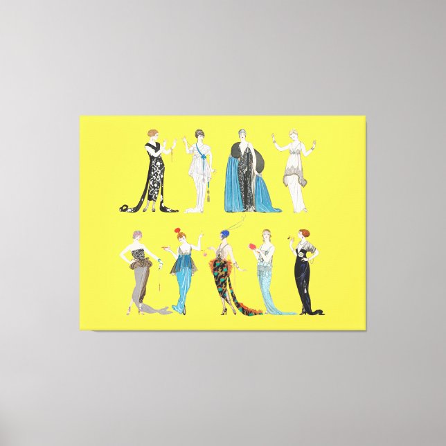 Mode Art Déco vintage - George Barbier Card (Recto)