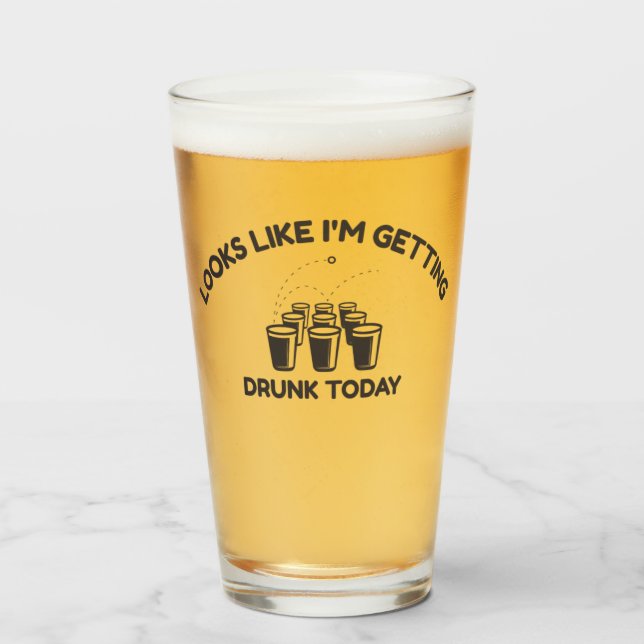 Mode Beer Pong | Verre à Pint pour se saouler aujo (Devant (rempli))
