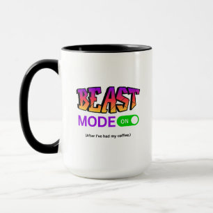 Mode Bête Activé – Tasse de Café Drôle pour les Am