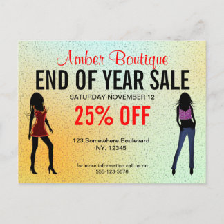 Mode Boutique Promotion de vente Carte postale per