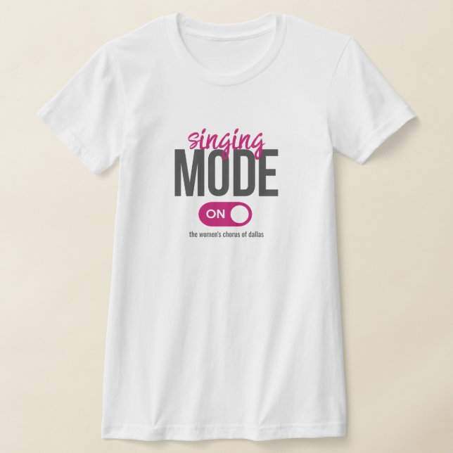 Mode Chant Rose sur T-shirt (Poser)