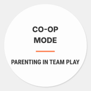 Mode Co-Op Parenting En Équipe Autocollant