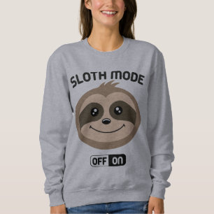 Mode de paresse sur le sweatshirt mignon de