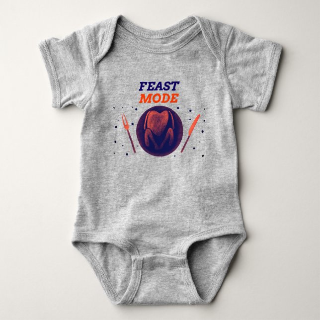 Mode Festivités – Body pour bébé de Thanksgiving (Devant)
