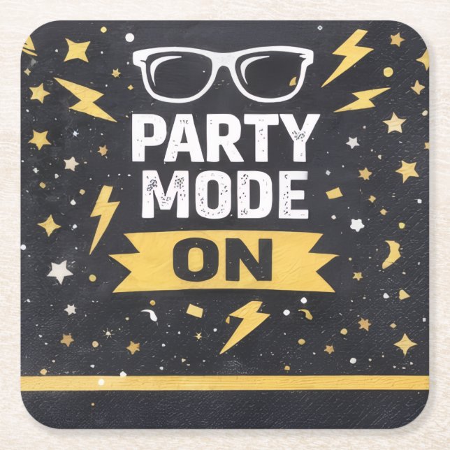 Mode Fête Activé Sous-verre pour boissons de fête  (Devant)