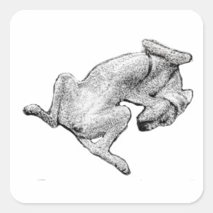 Mode Flope : Activé – Autocollant d'art de chien