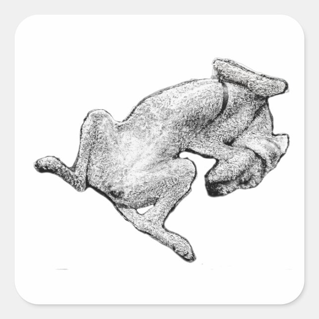 Mode Flope : Activé – Autocollant d'art de chien (Devant)
