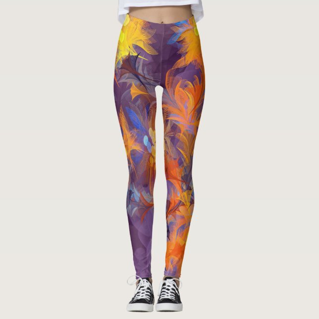 Mode florale 16 Leggings (Devant)