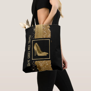 Mode Golden Stiletto Sac fourre-tout talons