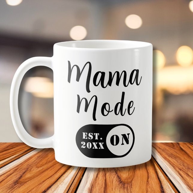 Mode Maman ACTIVÉ, Tasse à café personnalisée pour (Créateur téléchargé)