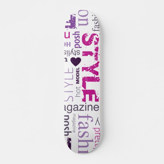 Mode Modèle Style Beauté Old School Skateboard (Devant)