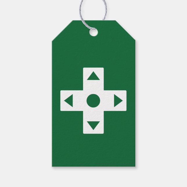 Mode multijoueur en étiquette de cadeau vert (Devant)
