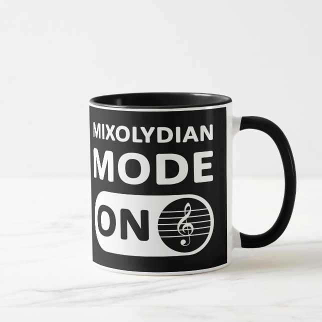 Mode Musique Mixolydian Activé - Mug (Droite)