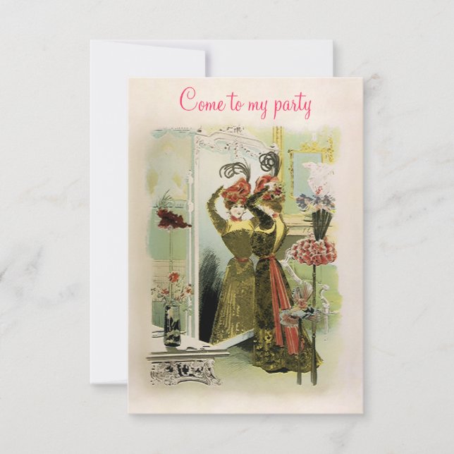 Mode Paris ~ Invitations / RSVP #18 (Devant)