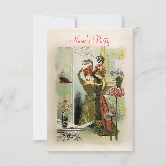 Mode Paris ~ Invitations / RSVP #18 (Devant)