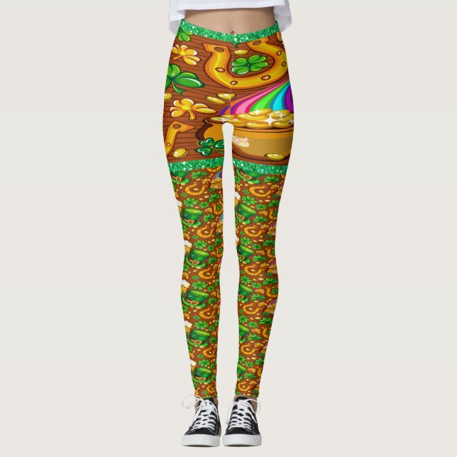 Mode pop St. Patrick's Day Leggings (Devant)