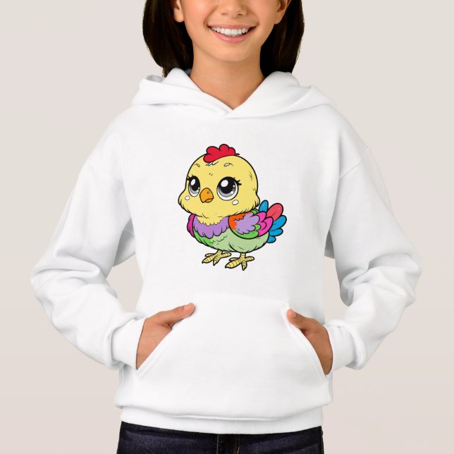 Mode pour filles poulet | Design mignon et amusant (Devant)