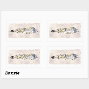 Mode Régence - Lady #1 - 4 Sticker Sheet