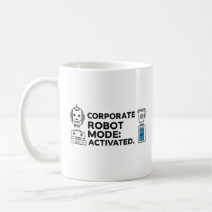 Mode Robot de Société – Mug de Bureau Drôle