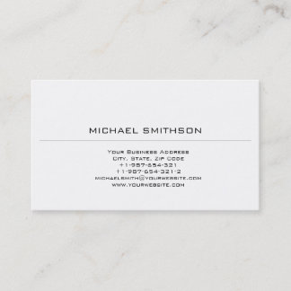 Mode tendance Carte de visite noir blanc clair
