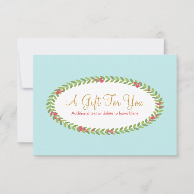 Mode vacances Beauté Noël Certificat cadeau de Noë (Devant)