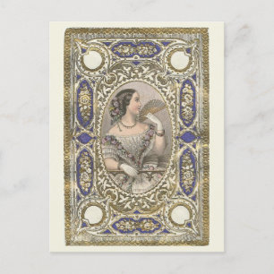 Mode victorienne, Femme de Cartes Style Vintage