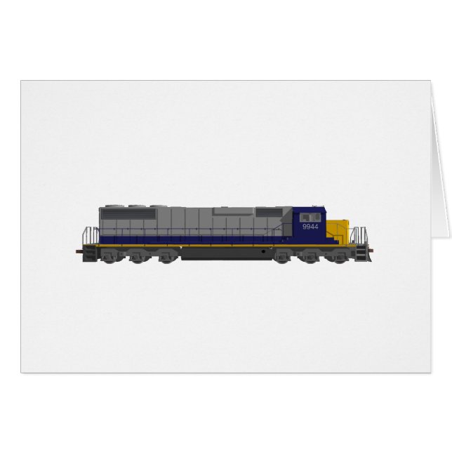 modèle 3D : Moteur de train : Chemin de fer : (Devant horizontal)