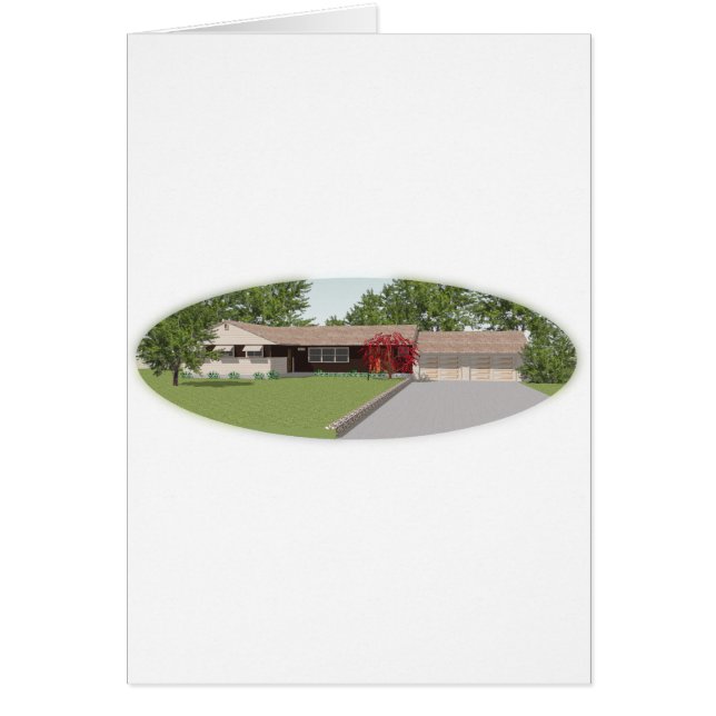 Modèle 3D : Ranch Style House : (Devant)